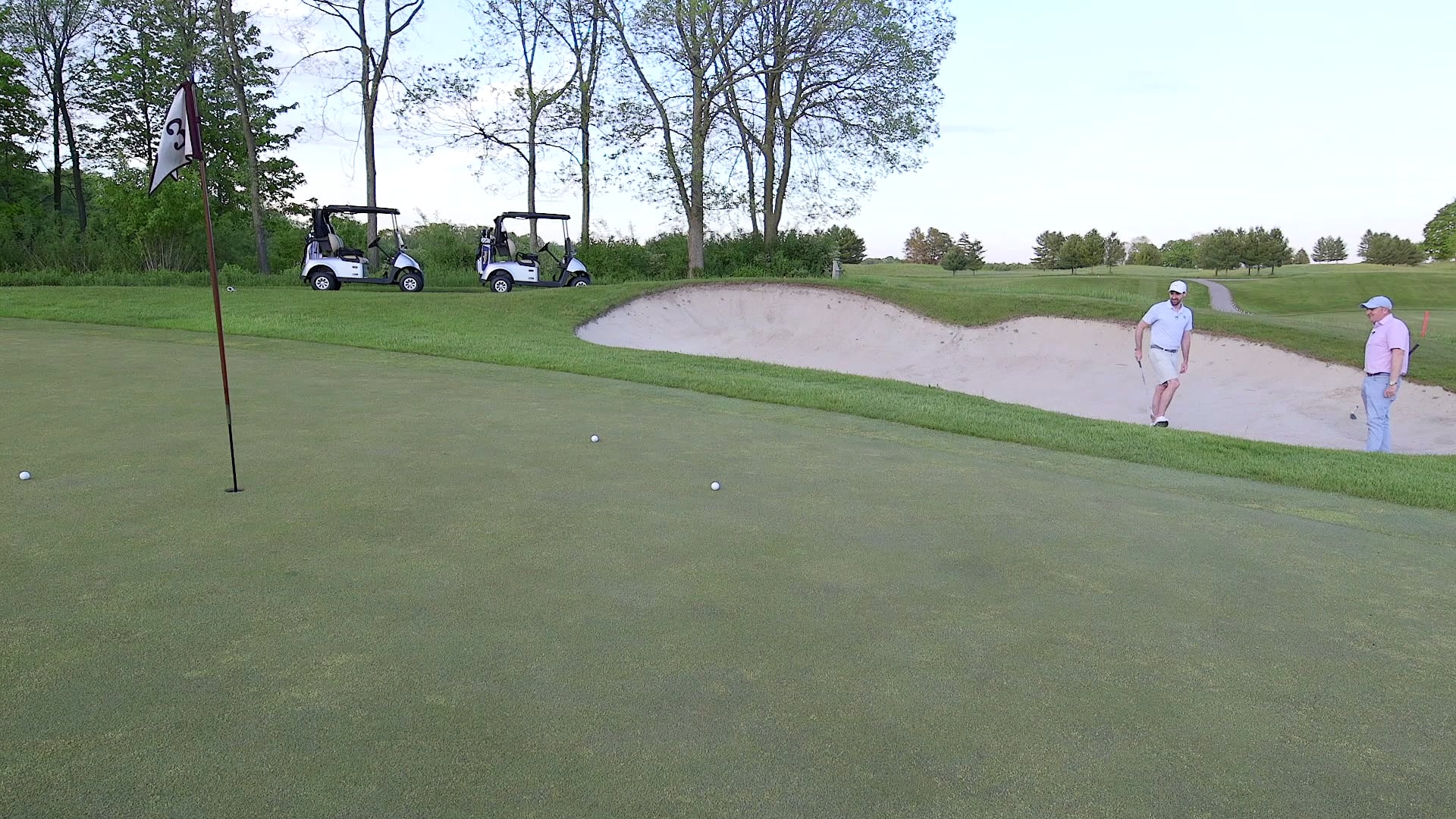 Lesson Short Sided Bunker Shot