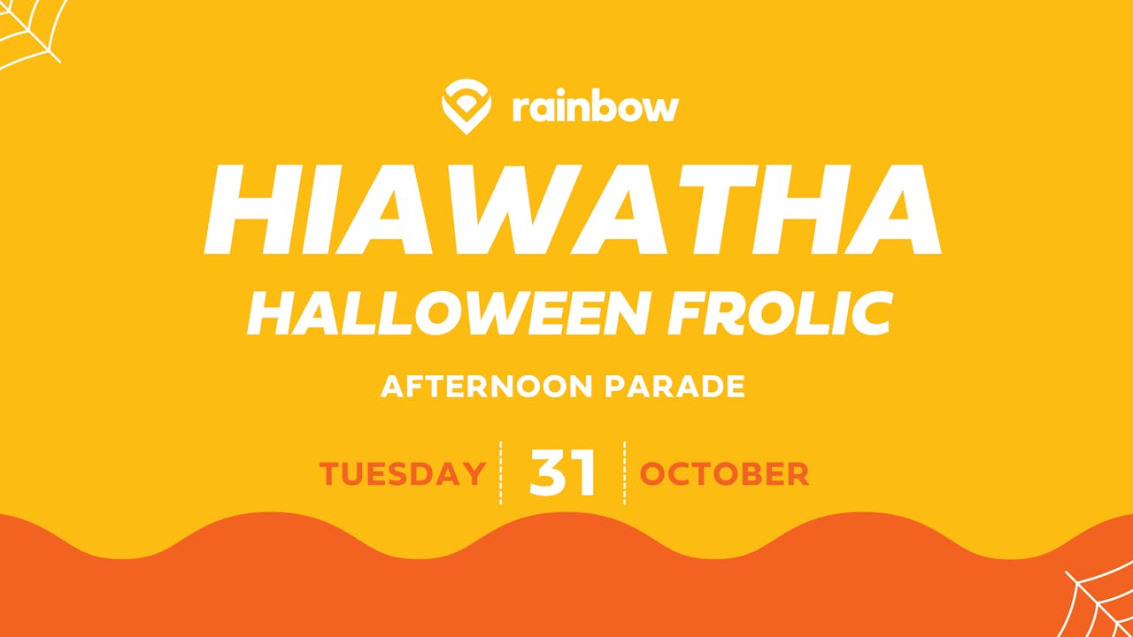 Hiawatha Halloween Afternoon Parade 2023 Rainbow LIVE