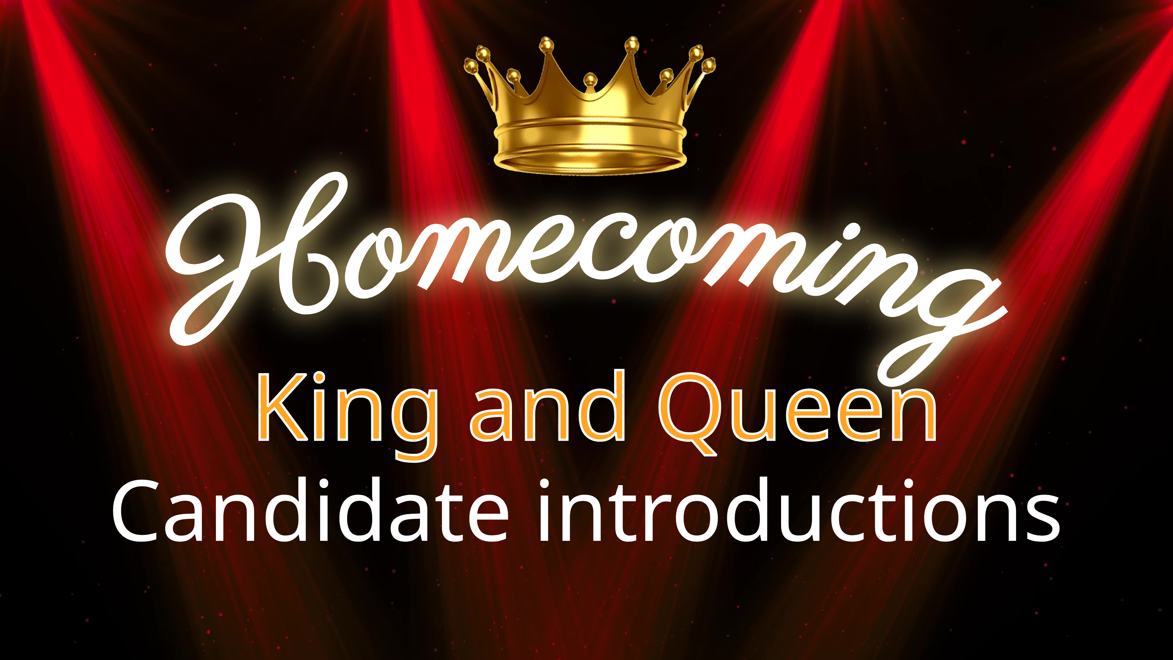 AHS Homecoming King & Queen Introductions 2:25 pm