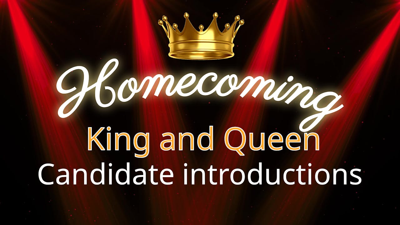 AHS Homecoming King & Queen Introductions 2:25 pm - Rainbow LIVE