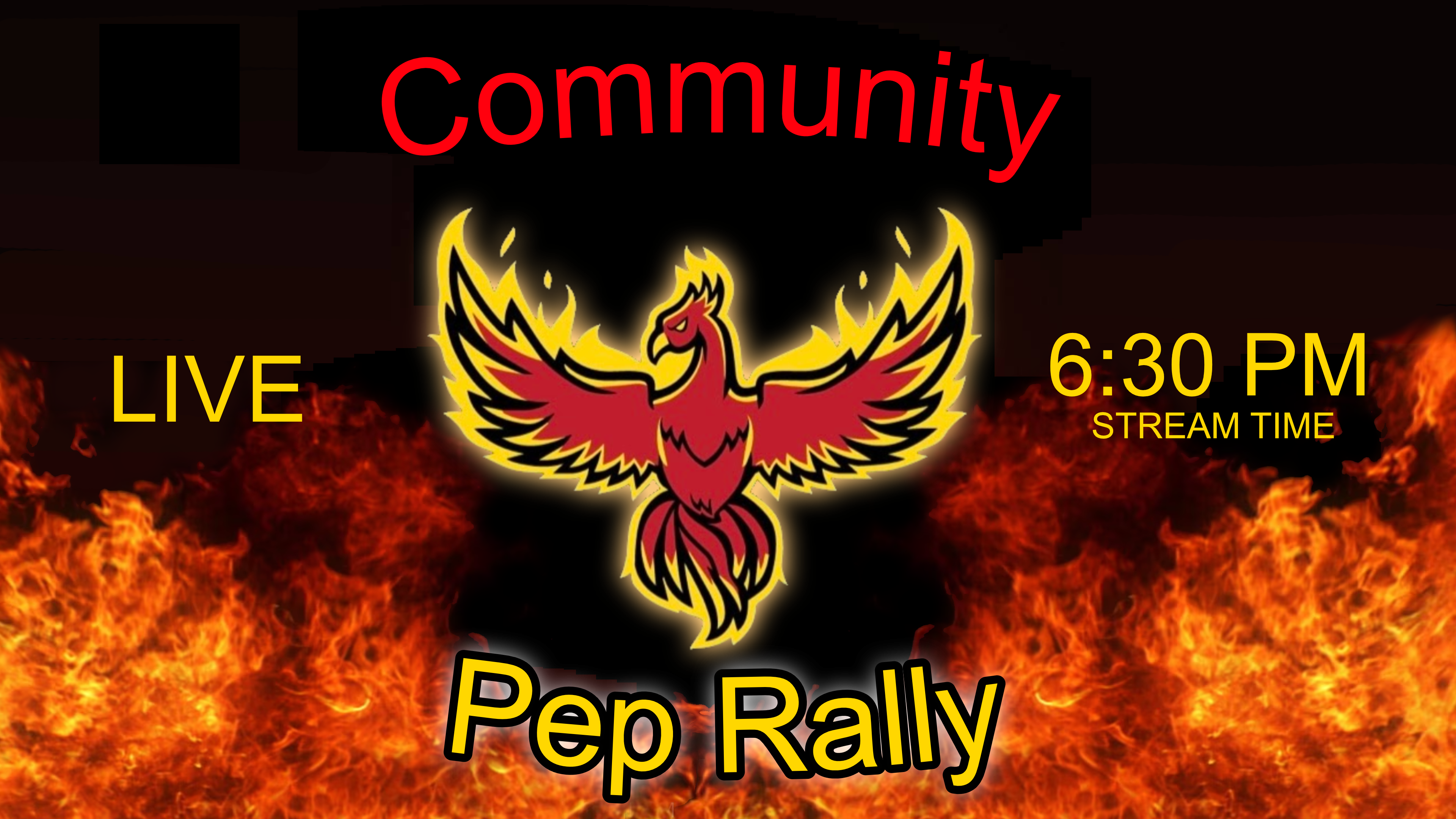 Community Pep Rally, Thursday 11/9 