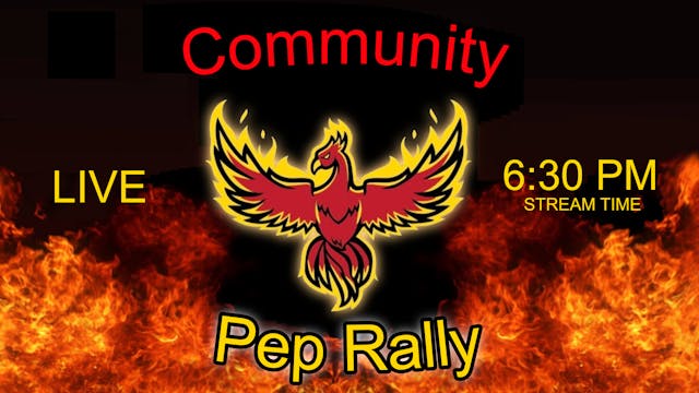 Community Pep Rally, Thursday 11/9 