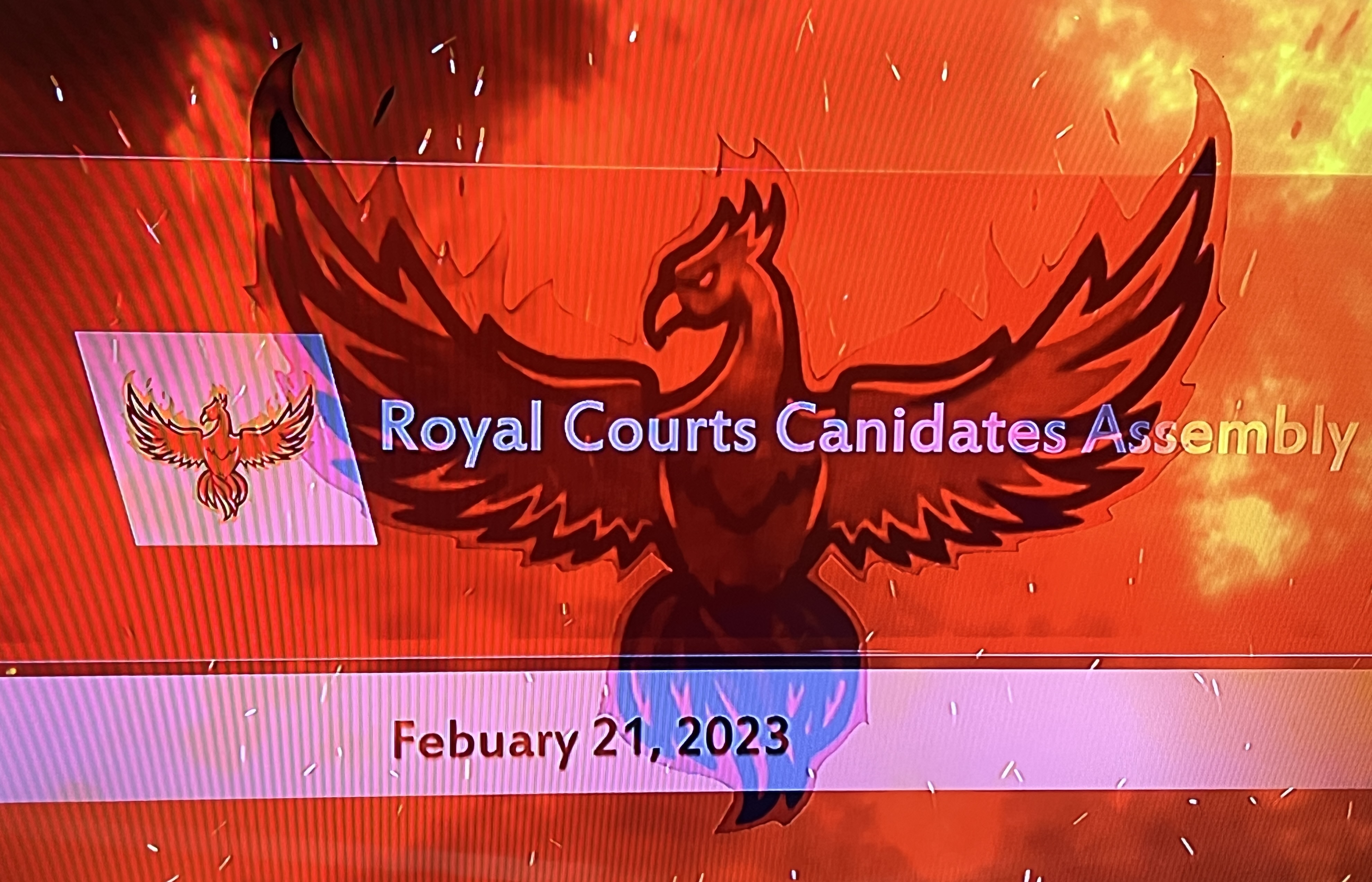 Royal Courts Candidate Announcement Ceremony