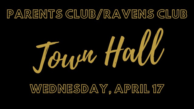 Town Hall - Parents Club Meeting