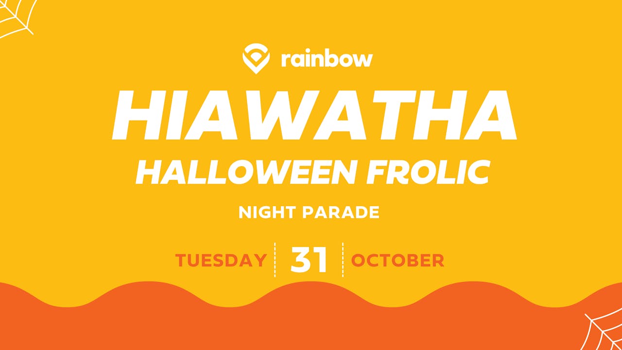 Hiawatha Halloween Frolic Night Parade 2023 Rainbow LIVE