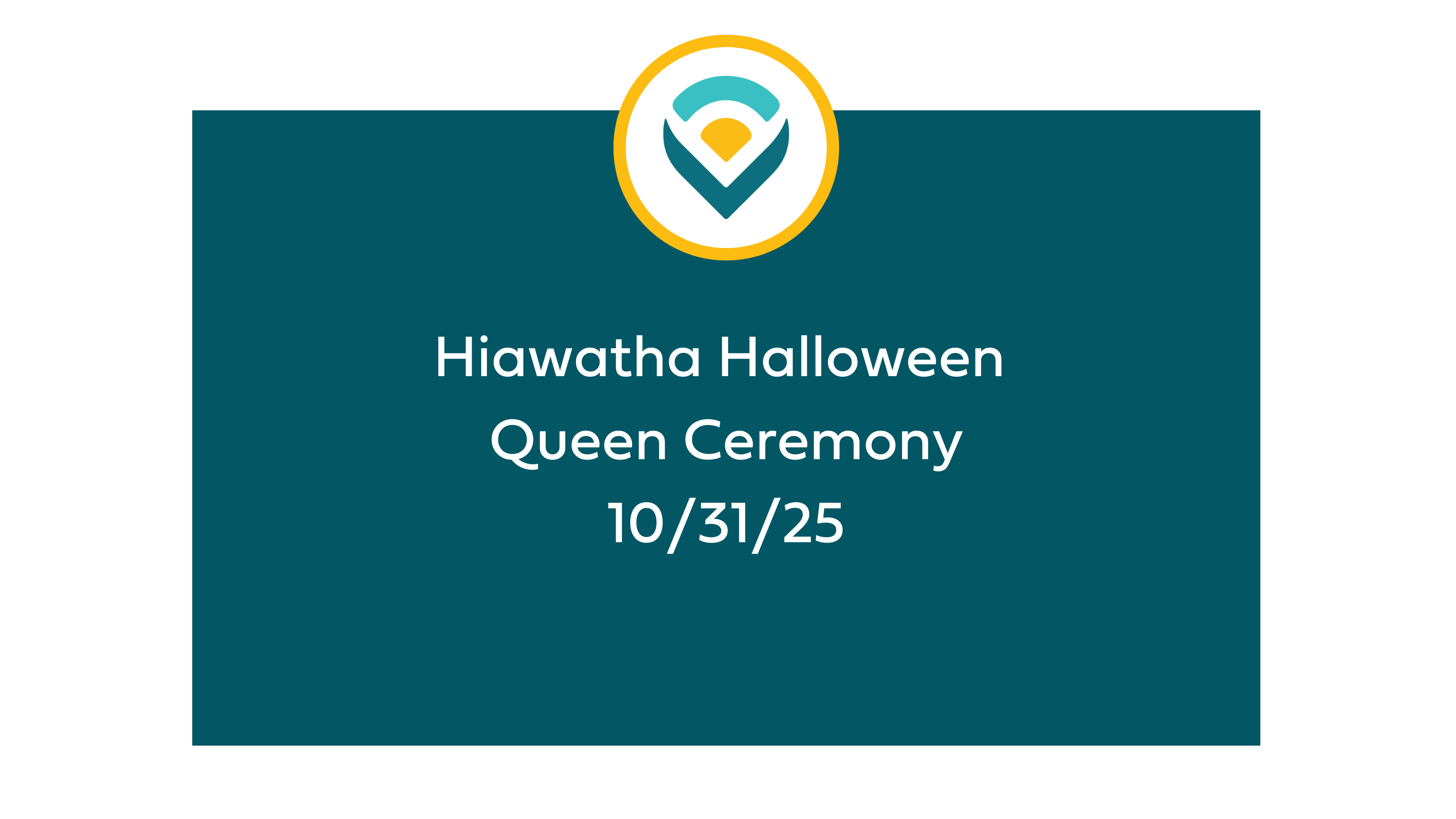 Hiawatha Halloween Queen Ceremony 2025