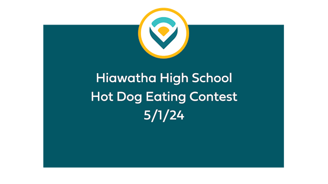 Hiawatha Hot Dog Eating Contest 5/1/24