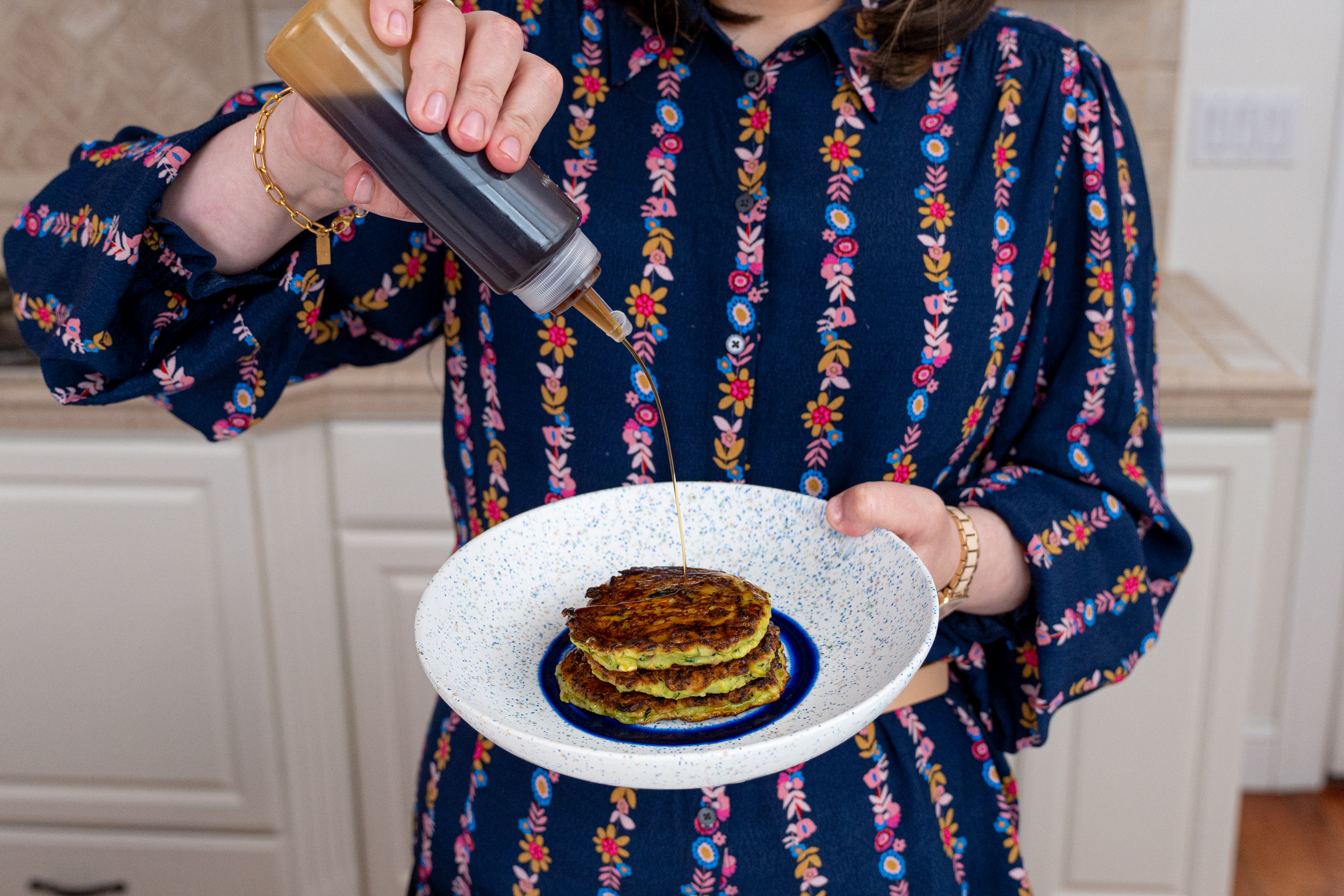 Zucchini Fritters with Beef Fry Recipe