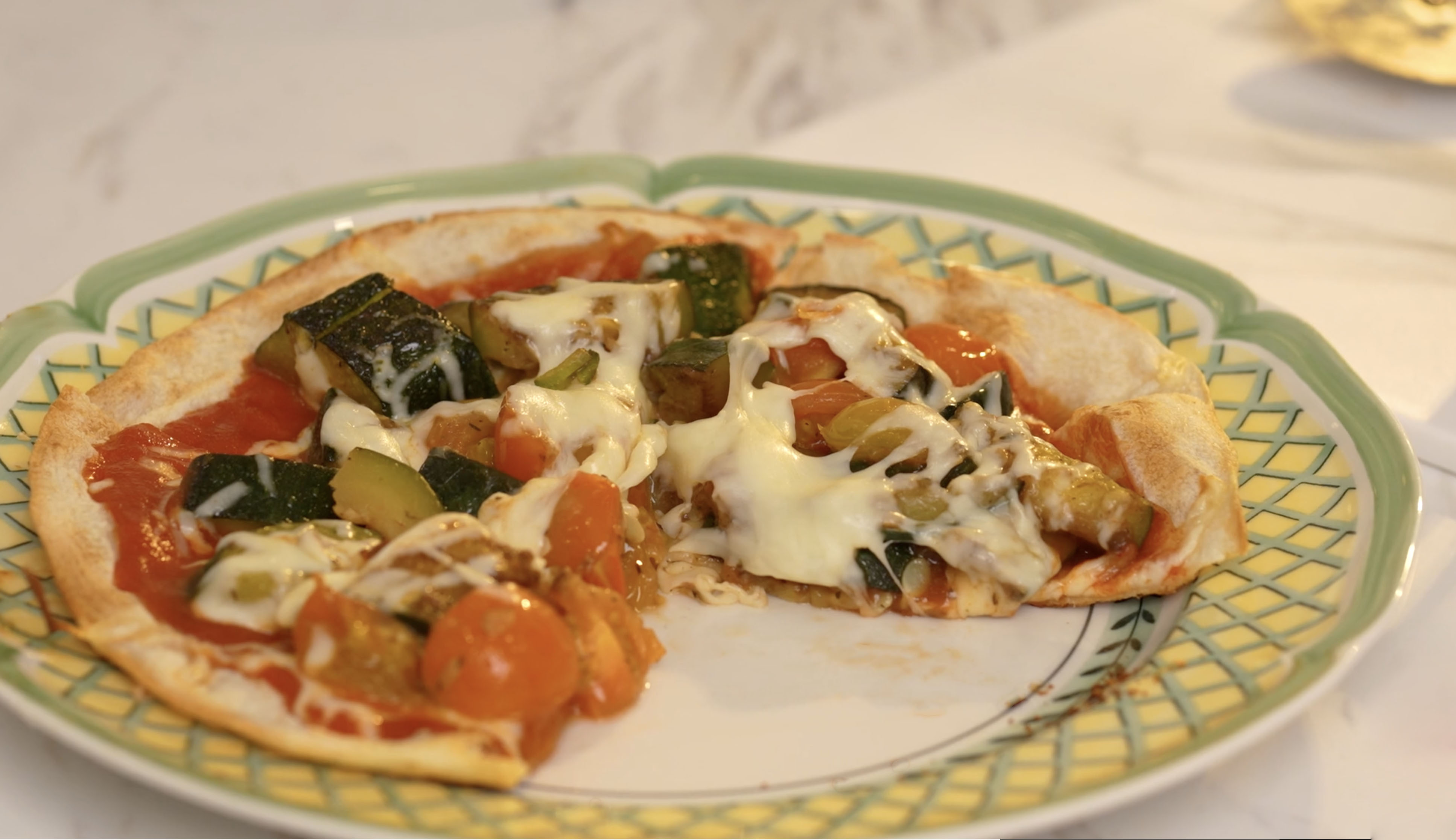Zucchini Pizza Wrap Recipe