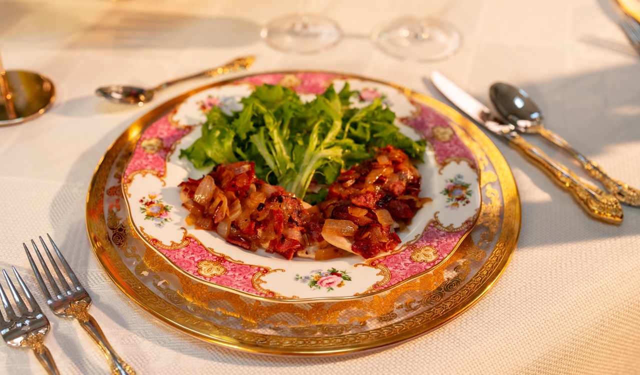 Savory Pastrami & Onion Baked Chicken Recipe