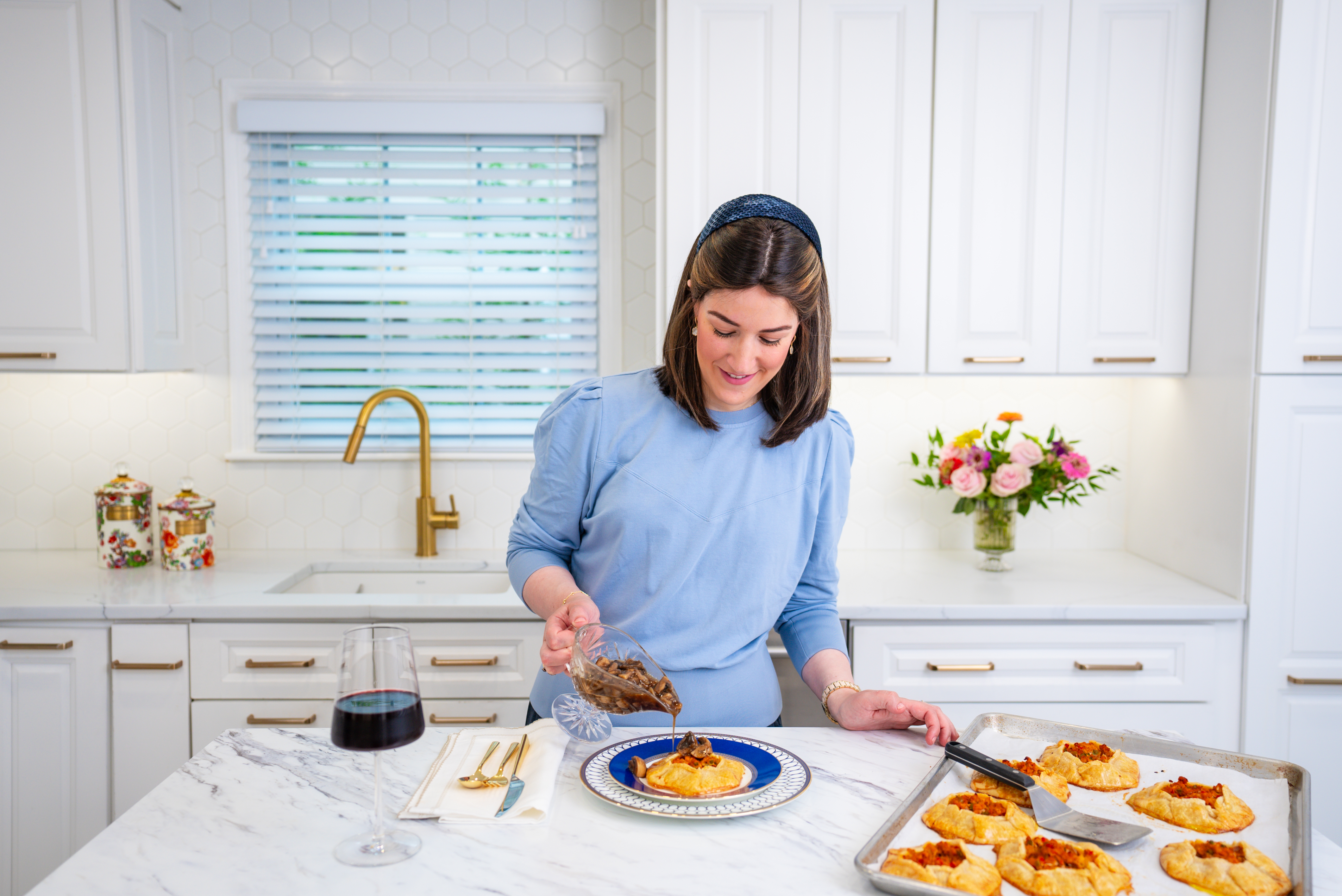 Chicken Galette with Mushroom Gravy
