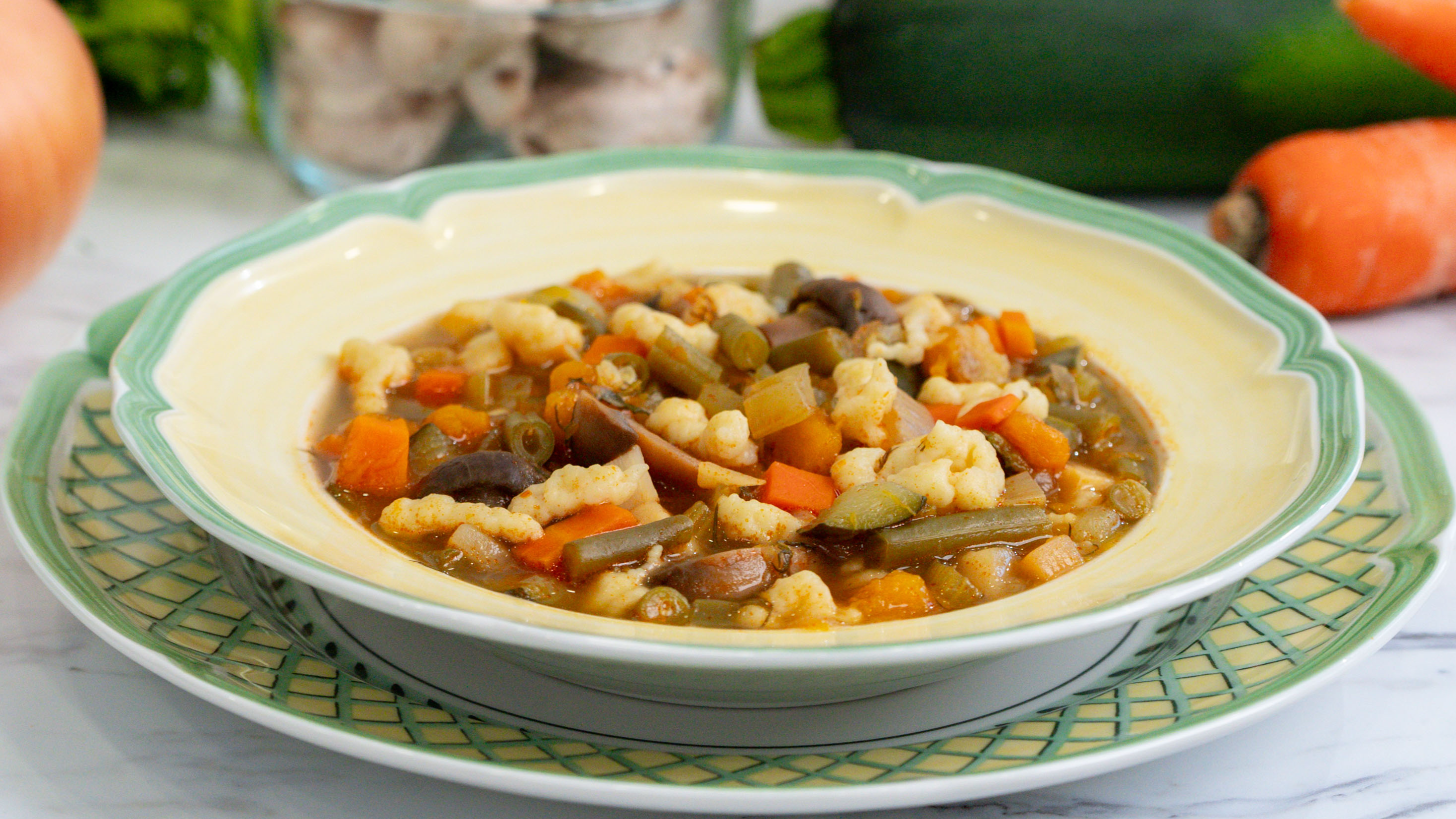 Hearty Vegetable Soup with Nokedli