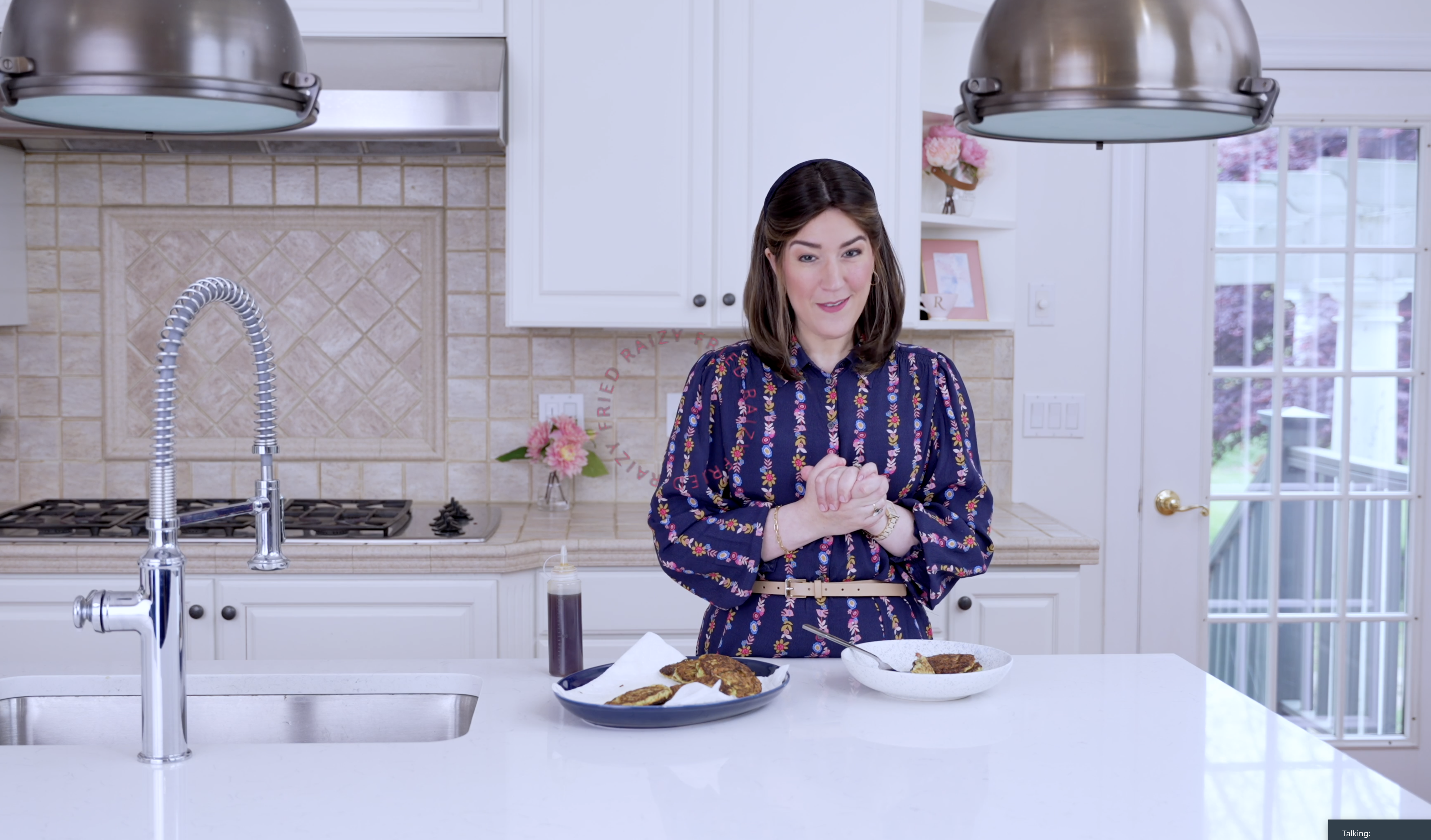 Zucchini Fritters with Beef Fry