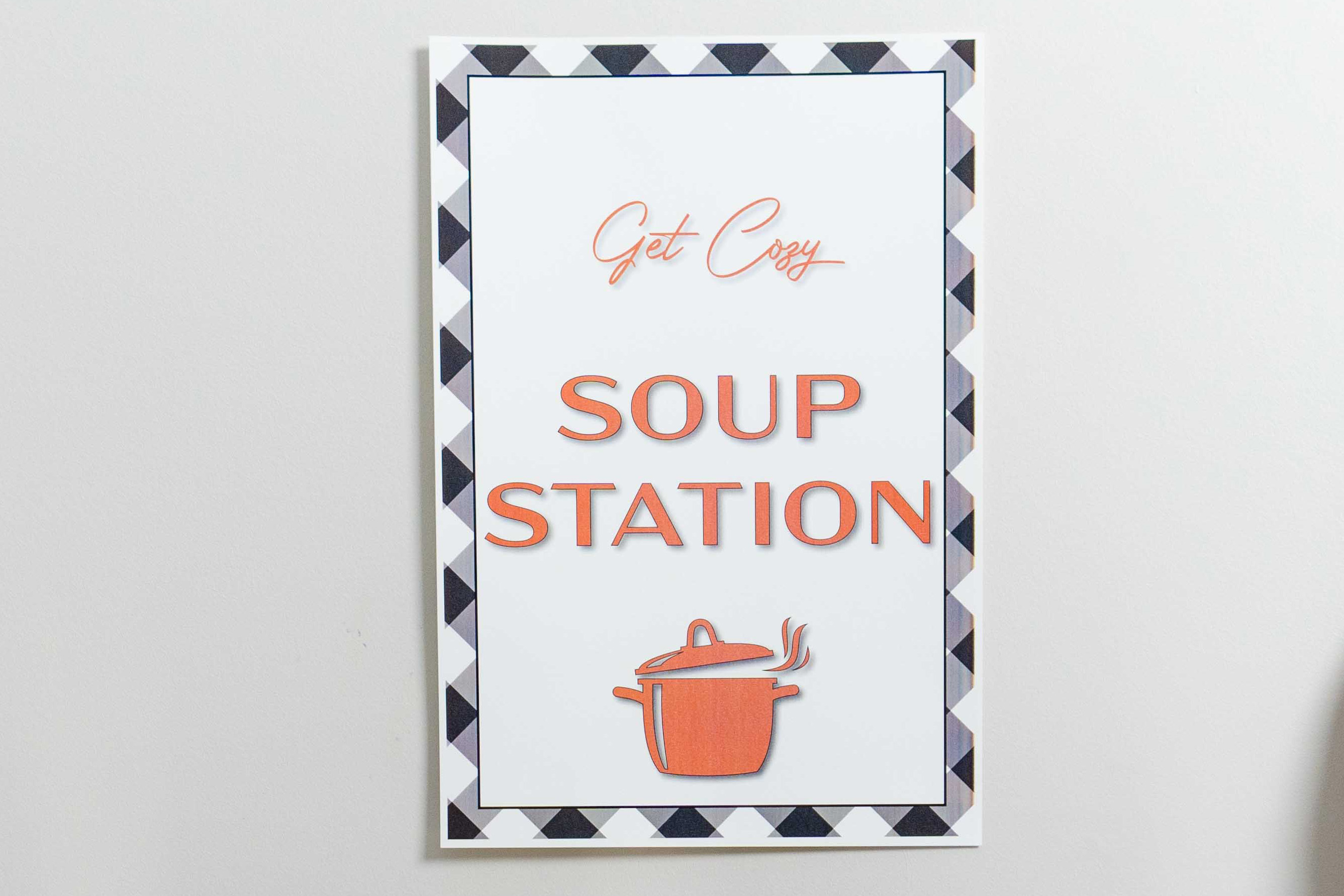 Soup Station Sign