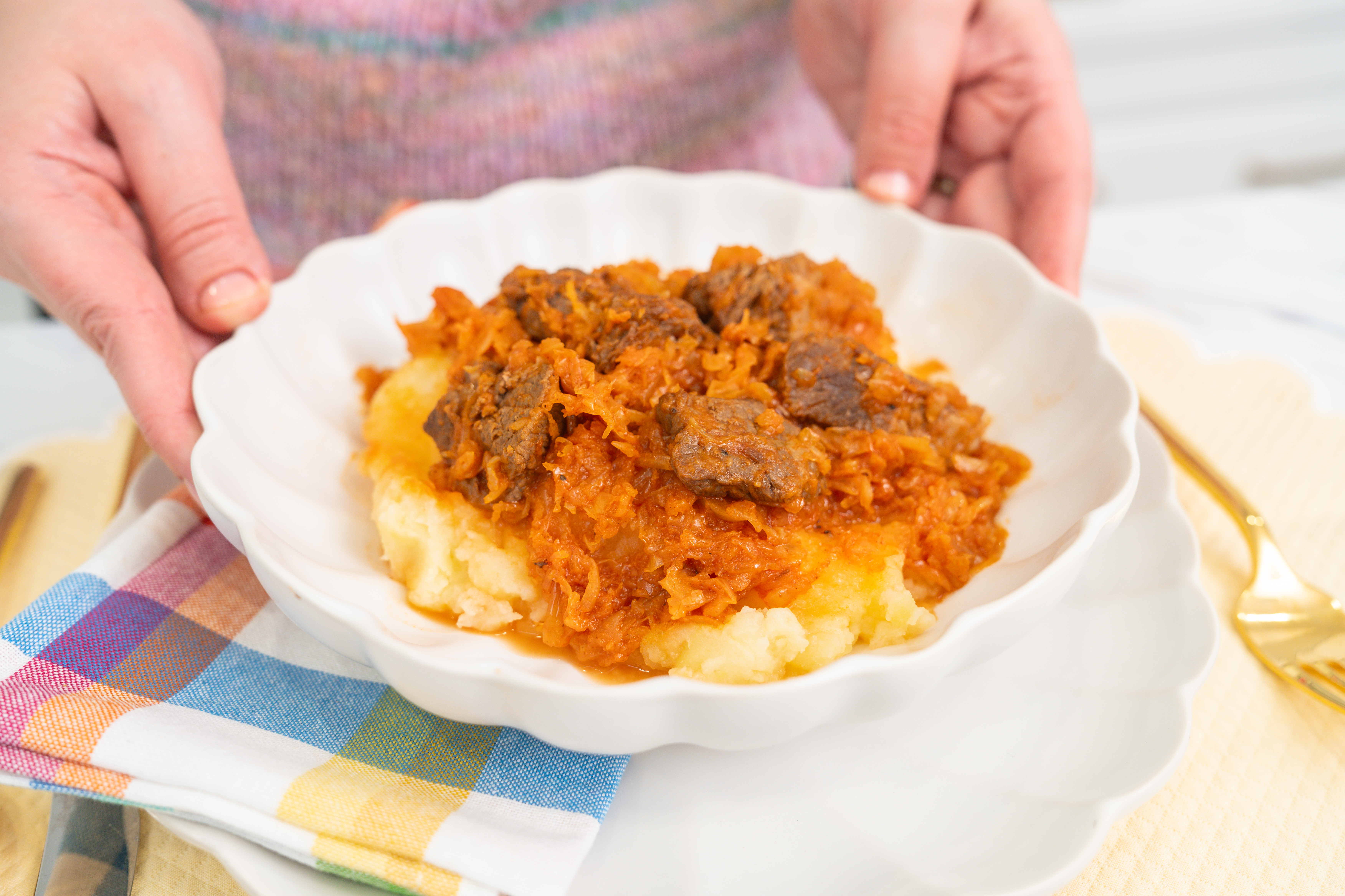 Hungarian Style Sauerkraut and Beef Stew Recipe 