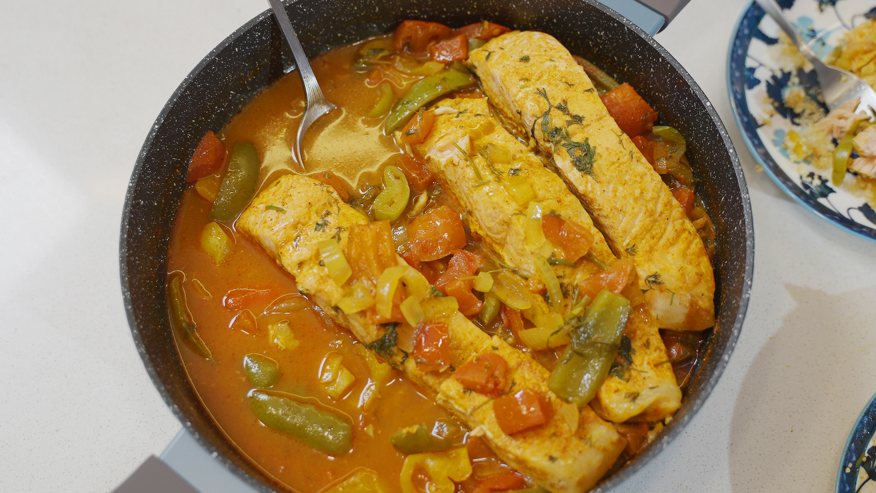 Spicy Salmon with Vegetables