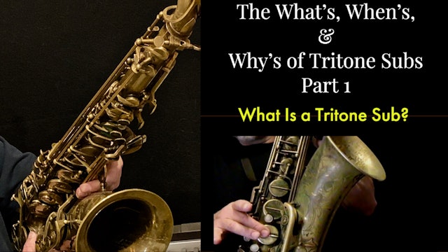 Tritone Subs - Part 1; What is a Tritone Sub?