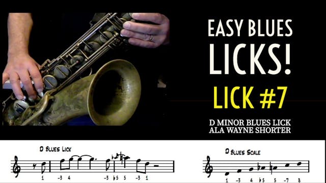 Easy Blues Lick #7