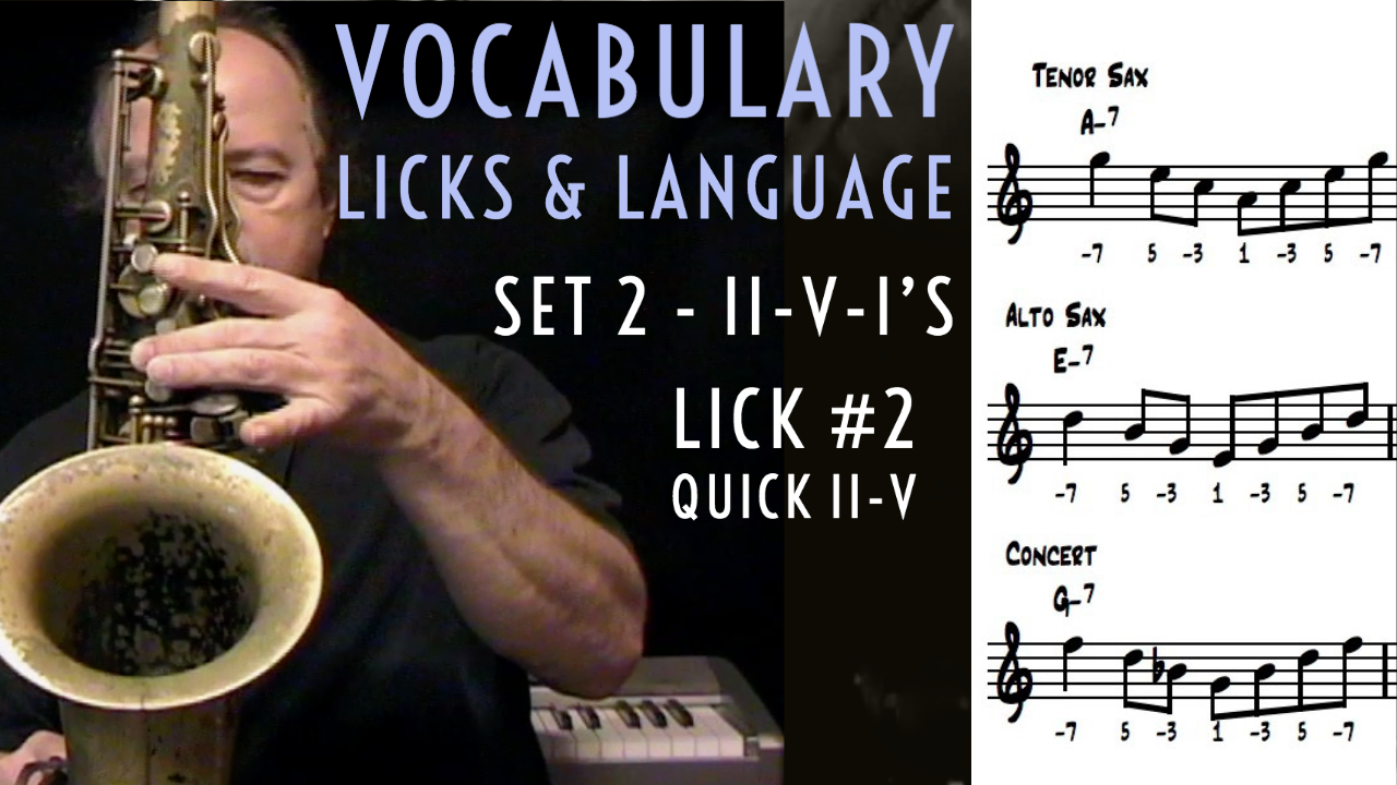 Vocabulary, Licks, & Language, Set 2 - Lick #2