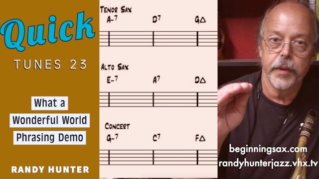 What a Wonderful World-Phrasing Demo ...