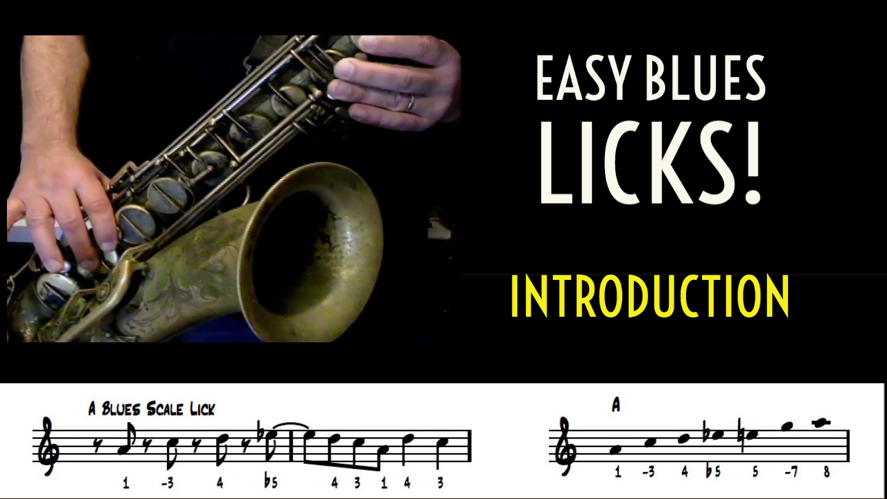 Easy Blues Licks Randy Hunter Jazz Saxophone Lessons