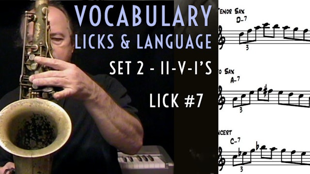 Vocabulary, Licks, & Language Set 2, #7