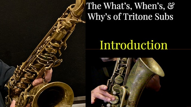 The What's, When's, & Why's of Tritone Subs - Introduction