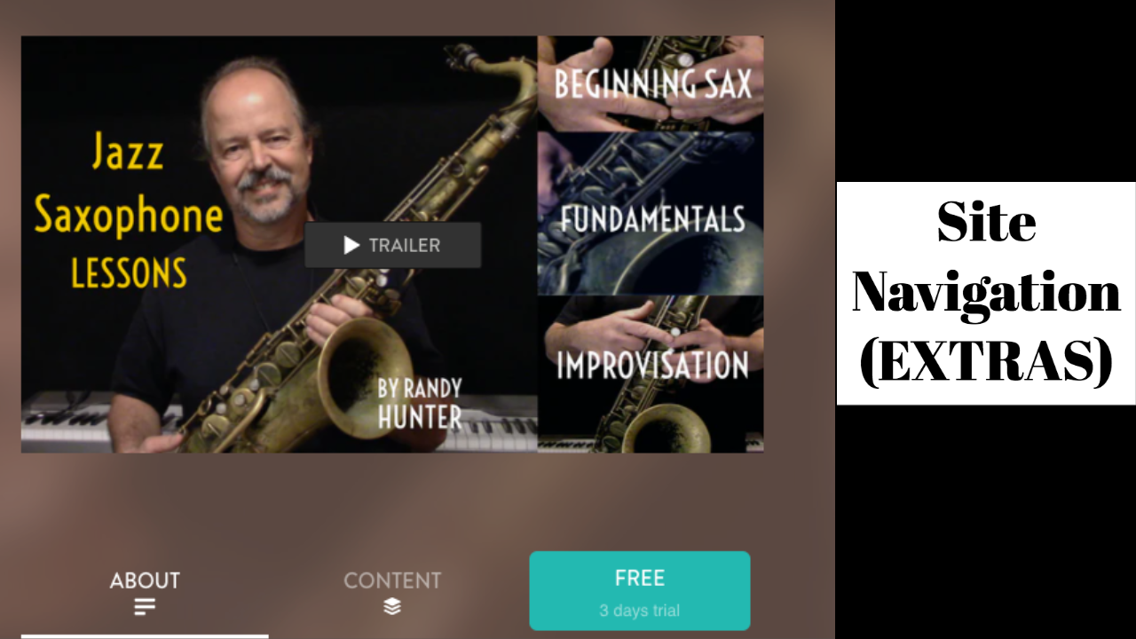 Site Navigation, EXTRAS, Lesson Plans