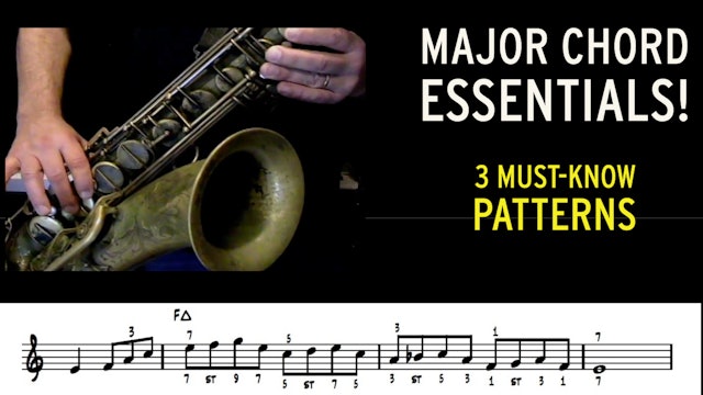 Major Chord Essentials; 3 Must-Know Patterns