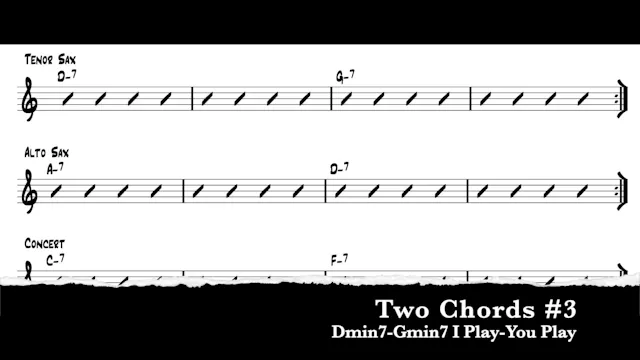 Two Chords #3 Dmin7-Gmin7 (Blue Bossa...