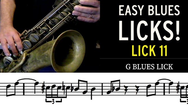 Easy Blues Lick #11 - ala Dexter Gordon