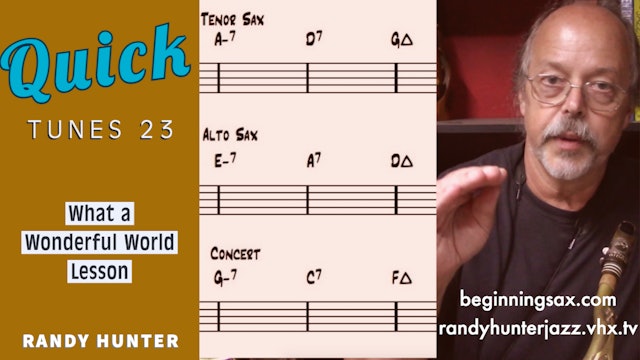What a Wonderful World-Lesson Quick Tunes #23