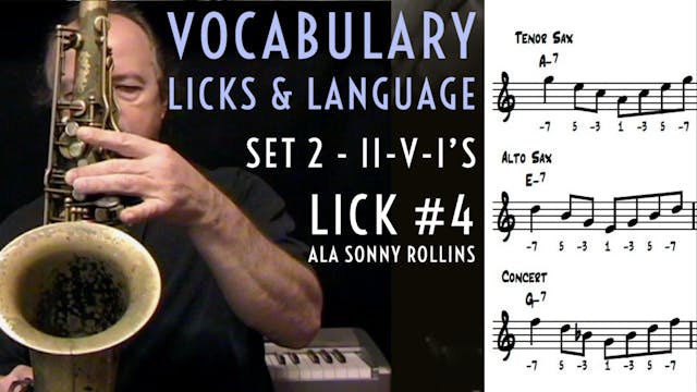 Vocabulary, Licks, & Language Set 2, ...