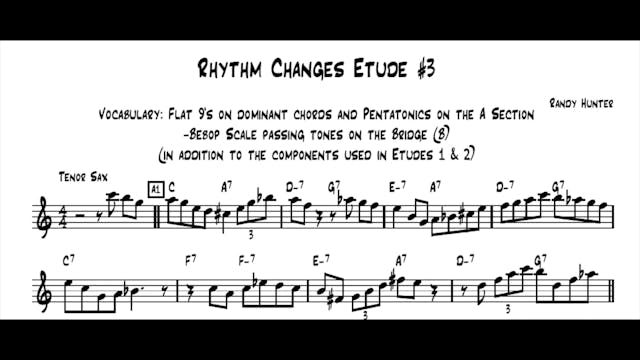 Rhythm Changes Etude 3