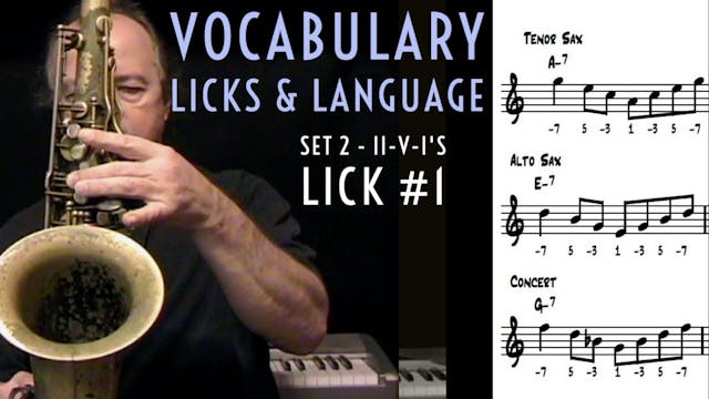 Vocabulary, Licks, & Language - Set #...