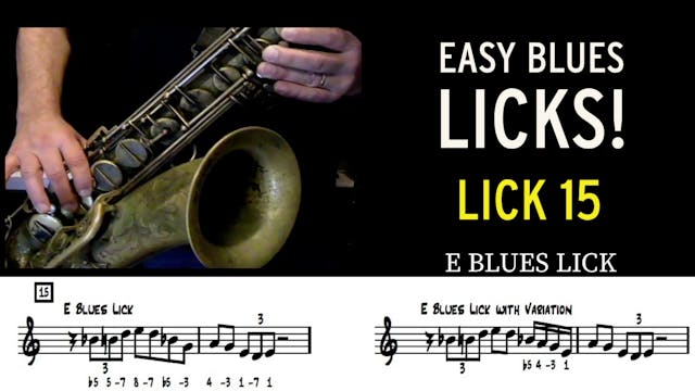 Easy Blues Lick #15 - E Blues Lick