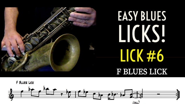 Easy Blues Lick #6