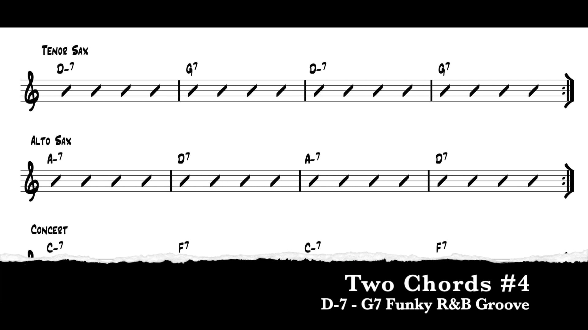 Two Chords #4 D-7 - G7 Funky R&B GrooveI Play-You Play