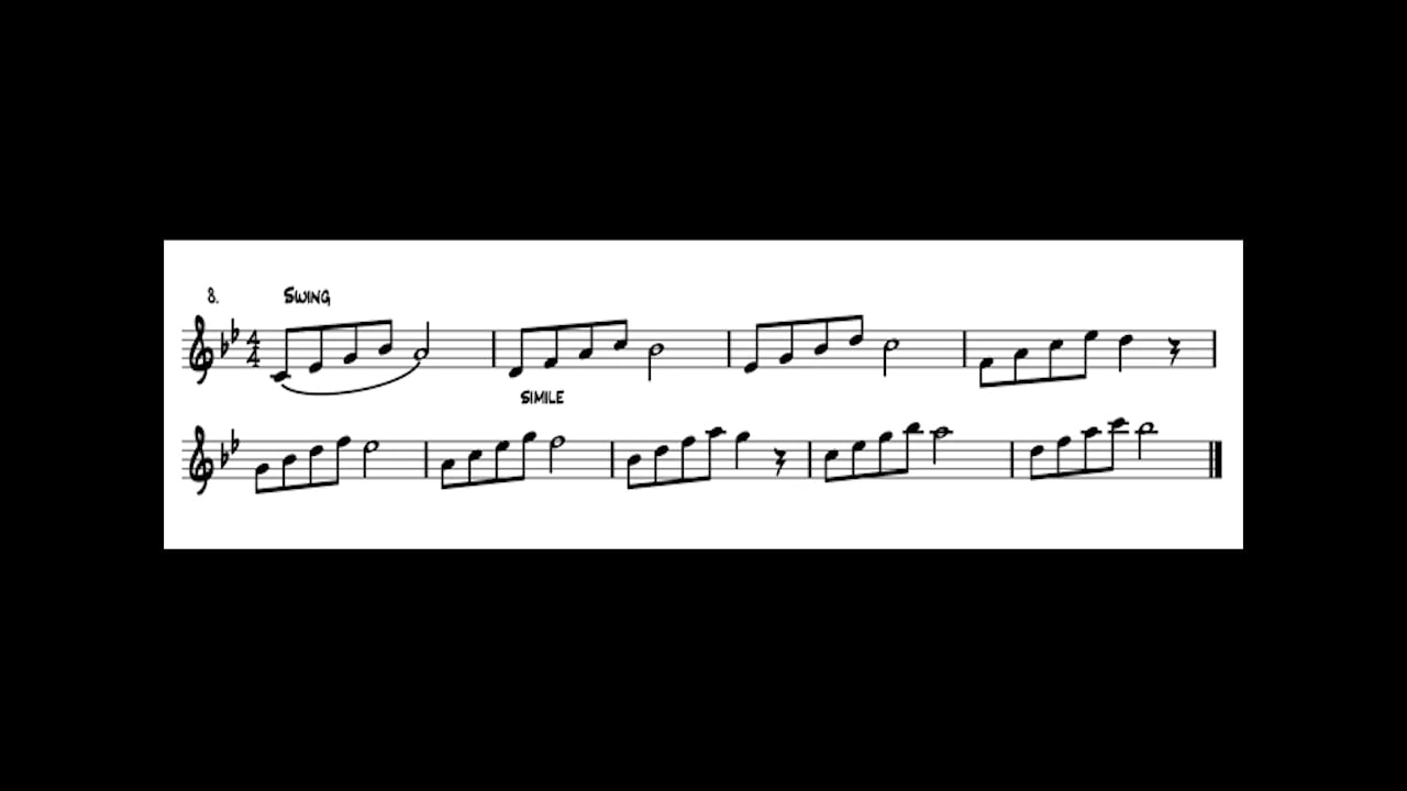 Lesson 9 Playing Exercise Demonstrations - Tenor Sax