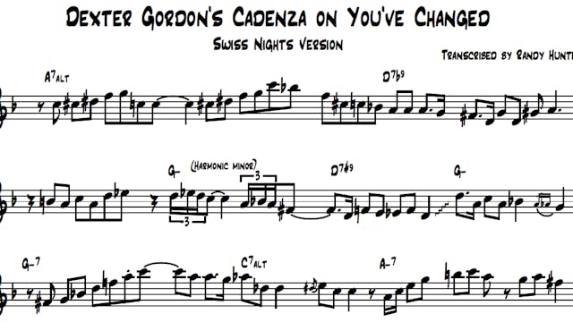 A Look Into Dexter Gordon's Cadenza o...