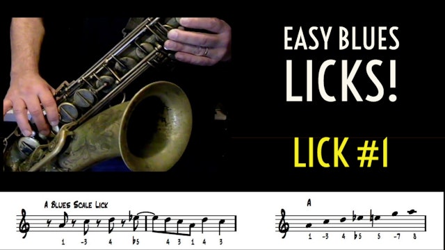 Easy Blues Lick #1