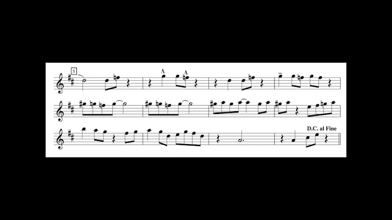 This Month's Etudes - Randy Hunter Jazz Saxophone Lessons