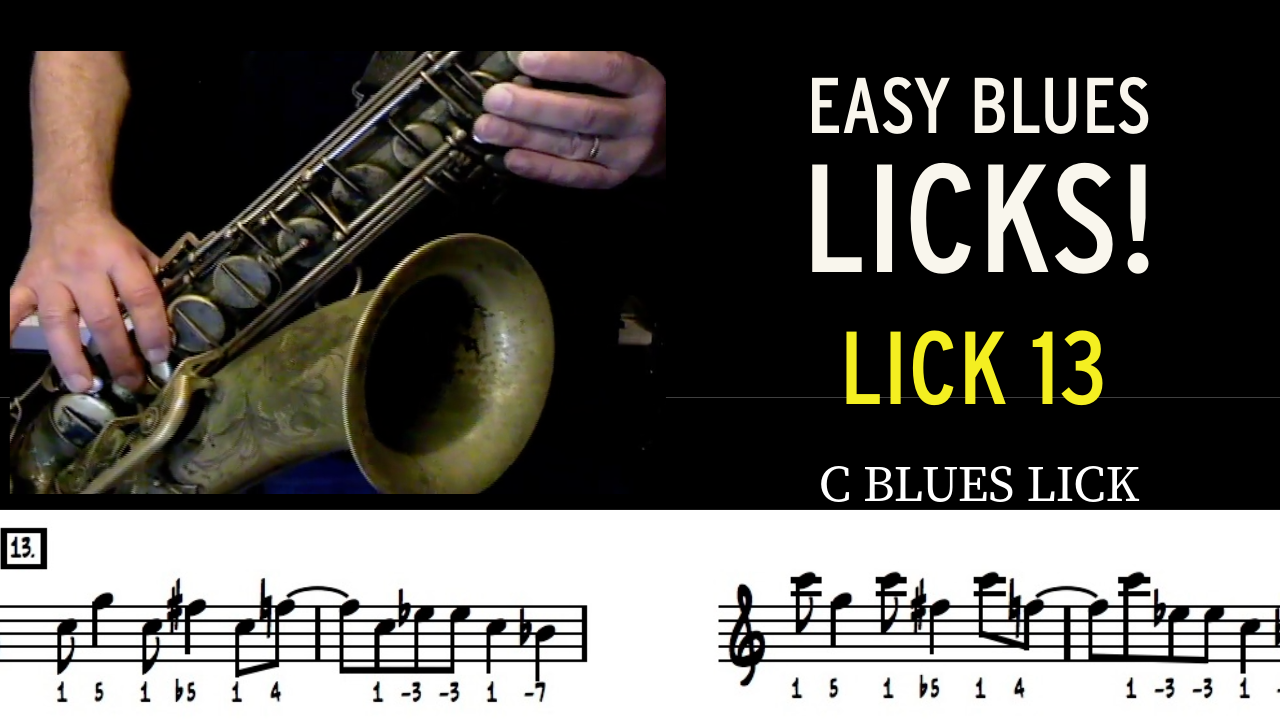 Easy Blues Lick #13 - C Blues Lick