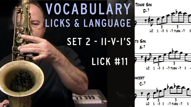 Vocabulary, Licks, & Language, Set 2, Lick #11