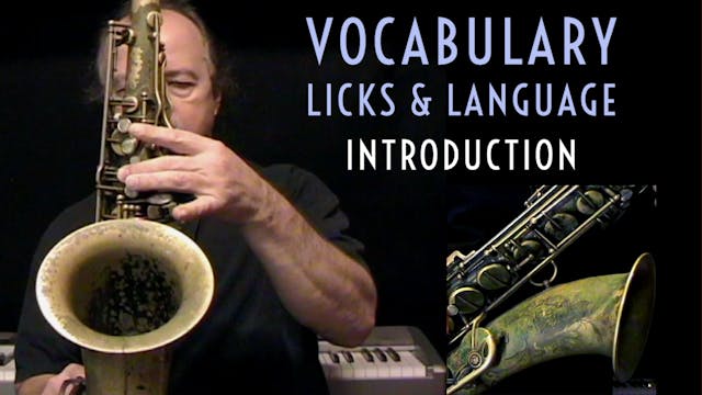 Vocabulary, Licks & Language - Introd...
