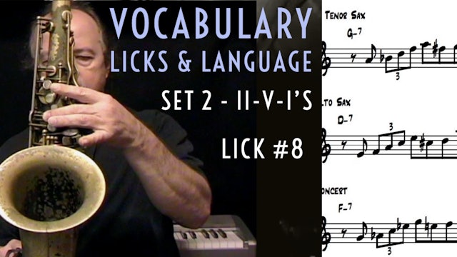 Vocabulary, Licks & Language Set 2 #8