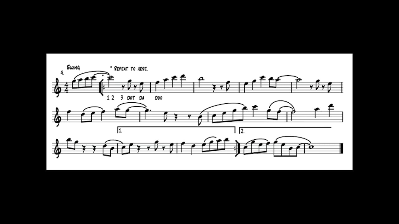 Lesson 10 Playing Exercise Demonstrations - Alto Sax