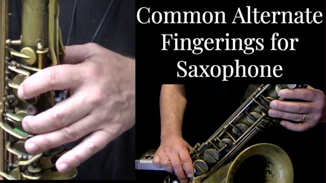 Common Alternate Fingerings for Saxop...