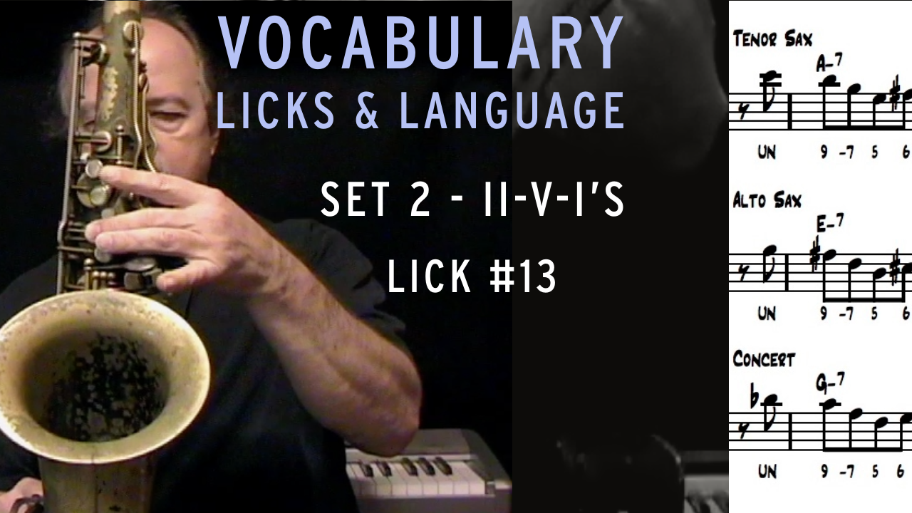 Vocabulary, Licks, & Language, Set 2, Lick #13