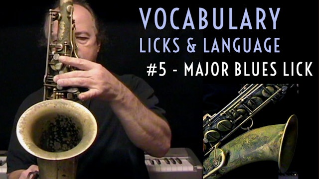 Vocabulary, Licks, & Language - Lick #5